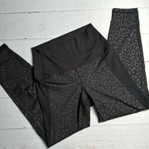 90 Degree by Reflex - Leopard Animal Print Leggings - Size Medium